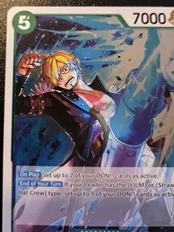 Sanji OP13-027 Foil Rare Carrying On His Will One Piece Card Game - Image 2