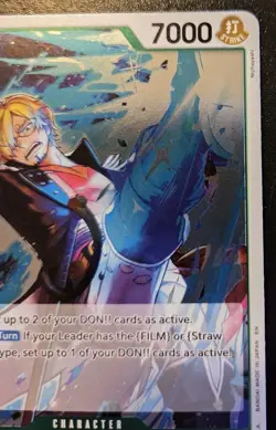 Sanji OP13-027 Foil Rare Carrying On His Will One Piece Card Game - Image 3