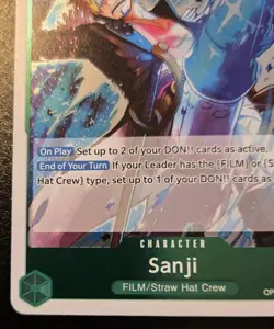 Sanji OP13-027 Foil Rare Carrying On His Will One Piece Card Game - Image 4