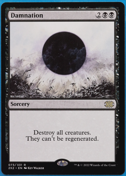 Damnation Double Masters 2022 NM Black Rare MAGIC MTG CARD (ID# 507563) ABUGames - Image 1