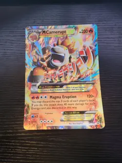 Pokemon Mega Camerupt EX XY198 Jumbo Cards Holo Oversized Black Star Promo - Image 1