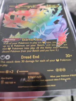 Eternatus Vmax Rainbow Black Foil Fan Art Vinyl Collector Pokemon Card 192/189 - Image 5