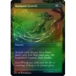 FOIL RAMPANT GROWTH (BORDERLESS) X4 Double Masters 2022 Magic MTG MINT CARD - Image 1