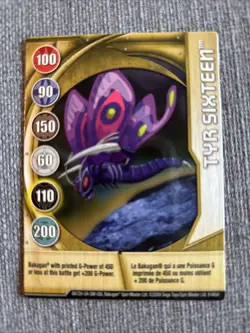 Bakugan: New Vestroia | Tyr Sixteen 🏅Gold Gate Card | 9/48ah - Image 2