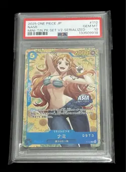 2025 ONE PIECE CARD GAME TS-02 Mini-tin Pack Set vol.2 NAMI P-112 Serial Nami - Image 1