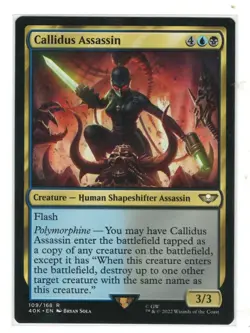 MTG Callidus Assassin Universes Beyond Warhammer 40k Magic The Gathering TCG - Image 1