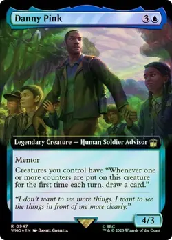Surge Foil Extended Art DANNY PINK Rare R 0947 R EN MTG Magic DOCTOR WHO UB 2023 - Image 1