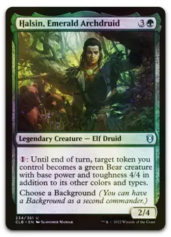 Halsin, Emerald Archdruid #234 (Foil) (NM) Baldur's Gate CLB Magic MTG - Image 1