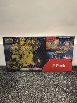 Pokemon TCG: Surging Sparks Costco 2 Pack ETB & Booster Bundle - Image 1