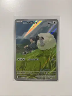 2025 Pokemon TCG Journey Together Hop’s Wooloo Illustration Rare 170/159 Holo - Image 1