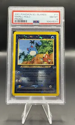 PSA 8 Marill (11/18) Pokemon TCG: Southern Islands Reverse Holo - Image 1