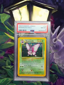 Pokemon Venomoth Jungle Holo 1999 PSA 8 NM-MT - New Cert - Image 1