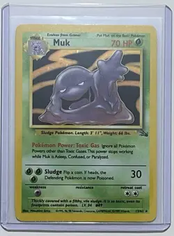 Pokemon Muk 13/62 - Fossil (1999) - Holo - Near Mint (NM) - vintage - Image 1