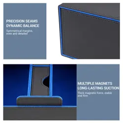 400+ Card Deck Storage Box PU Leather Magnetic Cards Holder Box For MTG/TCG/CCG - Image 3