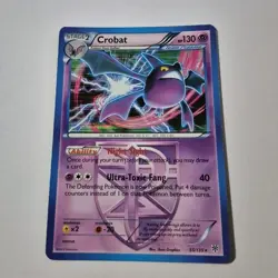 Pokemon TCG Black & White Plasma Storm Crobat Holo Card #55 LP - Image 1