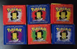 Pokemon Burger King 23k Gold Plated Trading Card Set Sealed (1999), New Lot - Image 4