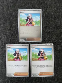 (3) Dawn Trainer Card 87/94 Pokemon Phantasmal Flames Reverse Holo + Non Holo - Image 1