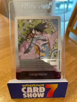 Energy Marker E-80 Silver Goku Manga Booster 02 Dragon Ball Card English - Image 1