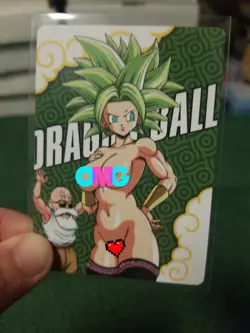 RARE KEFLA DRAGON BALL R18 RAINBOW FOIL WAIFU ANIME CARD - Image 1