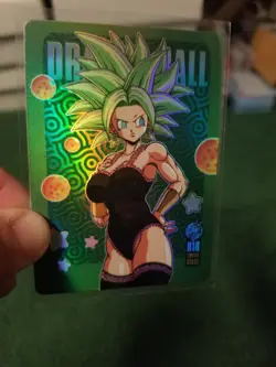 RARE KEFLA DRAGON BALL R18 RAINBOW FOIL WAIFU ANIME CARD - Image 2