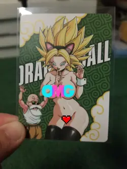 RARE CALIFLA DRAGON BALL R18 RAINBOW FOIL WAIFU ANIME CARD - Image 1