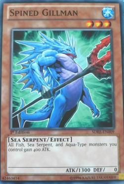 Spined Gillman SDRE-EN009 Yu-Gi-Oh TCG Card 1st Edition COMMON - Image 1