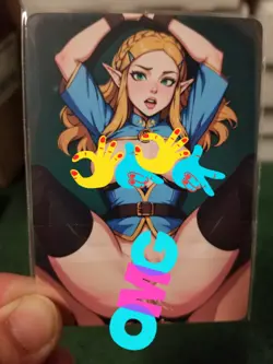 ZELDA RAINBOW FOIL CUSTOM WAIFU ANIME CARD #3 - Image 1