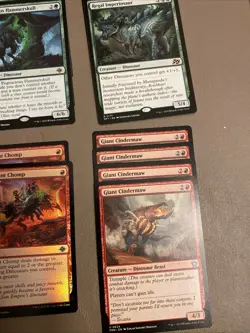 Red Green Dinosaurs Standard Legal MTG Custom 60 Card Deck Magic The Gathering - Image 4