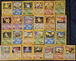 POKEMON TCG MIXED LOT OF 25 VINTAGE CARDS - Image 1