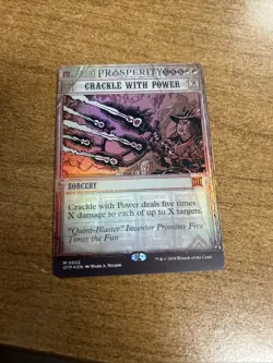 Crackle with Power Outlaws of Thunder Junction: Breaking News Foil NM-M Unplayed - Image 1