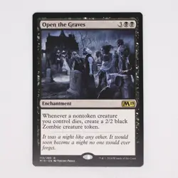 Open the Graves 112 - MTG - Core Set 2019 - Black - NM - Image 1