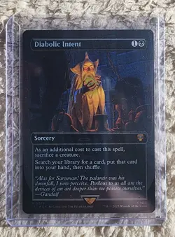 Diabolic Intent #0526 (Borderless) Foil Lord of the Rings Special Edition - Image 1