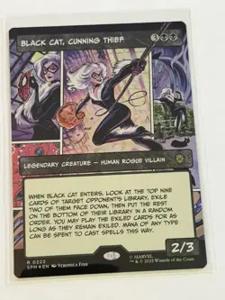 Black Cat, Cunning Thief Borderless Marvel's Spider-Man Foil 222 - Image 1