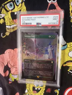 MTG Seasons Past Borderless Foil LTC LOTR Lord of the Rings Gandalf PSA 9 - Image 2