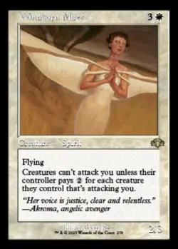 FOIL Windborn Muse (Retro Frame) - Dominaria Remastered (DMR) MINT NRMINT - Image 1