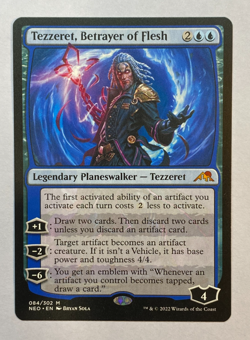 MTG - Tezzeret, Betrayer of Flesh - NM - Kamigawa: Neon Dynasty - Image 1