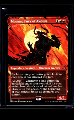 2020 MTG Magic The Gathering ZNR Zendikar Rising Showcase Moraug Fury of Akoum - Image 1