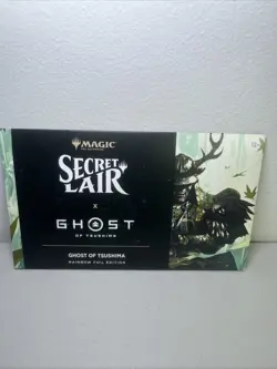 MAGIC THE GATHERING SECRET LAIR GHOST OF TSUSHIMA RAINBOW FOIL SEALED #1 - Image 1