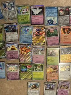 Pokemon 150+ Cards Miscellaneous Bulk Mostly English Some Japanese With holos - Image 2