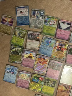 Pokemon 150+ Cards Miscellaneous Bulk Mostly English Some Japanese With holos - Image 3
