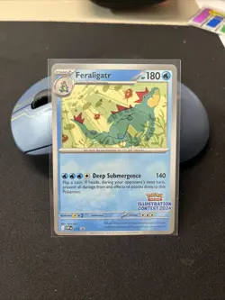 Pokemon Feraligatr 213 Black Star Promo Illustration Contest 2024 NM - Image 1