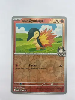 Pokemon TCG Ethans Cyndaquil 032/182 Reverse Holo Destined Rivals Pack Fresh - Image 1
