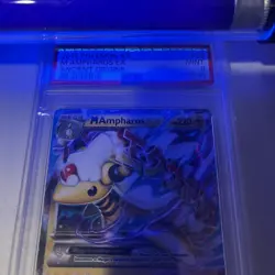 M Ampharos EX 28/98 Ultra Rare Holo Pokemon 2015 Ancient Origins PSA 9 MINT - Image 3