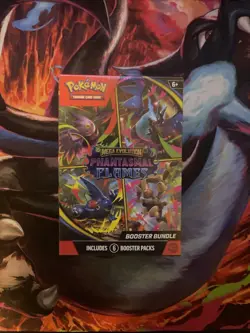 Pokemon TCG Mega Evolution Phantasmal Flames Booster Bundles New Sealed 6 Packs - Image 1