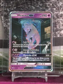 2017 Pokemon TCG Mewtwo GX 78/73 Shining Legends Secret Rare Well Centered - Image 1