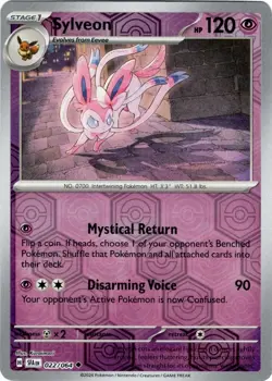 💠Pokemon - Sylveon - Reverse Holo - 022/064 - S & V - Shrouded Fable (NM)💠 - Image 1