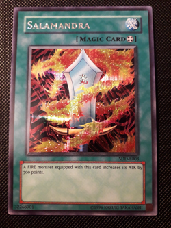Yu-Gi-Oh! Salamandra, SDD-E003, Secret Rare, 2. Edition, Englisch, Excellent+ - Image 1