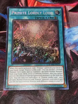 Yugioh! Primite Lordly Lode Secret Rare BLMM-EN172 1st Edition NM - Image 1