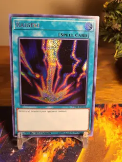 Yugioh Raigeki TN19-EN010 Prismatic Secret Rare Limited Near Mint - Image 1