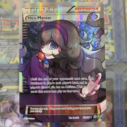 Hex Maniac 75a/98 Trainer Alternative Art Promo Card Full Art LP+/NM- - Image 1